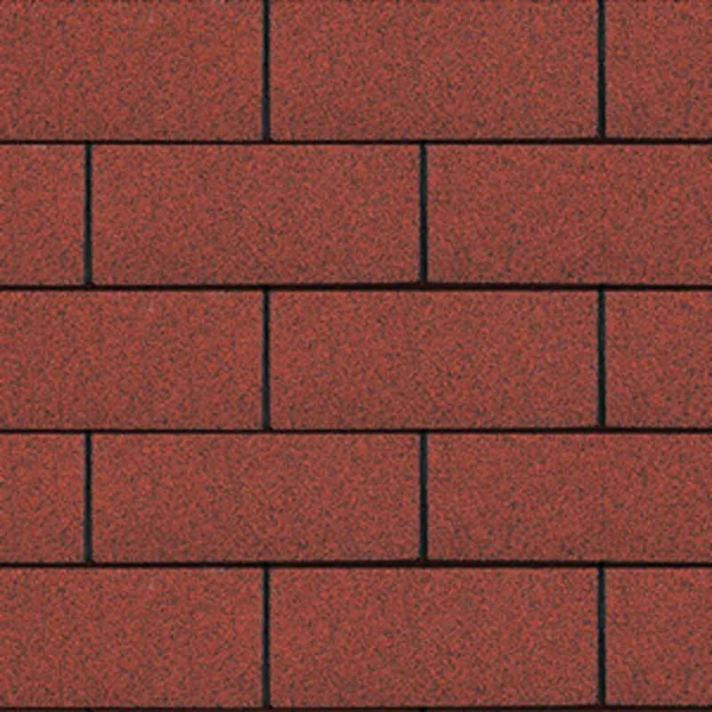 China Red 3-Tab Asphalt Roofing Shingle
