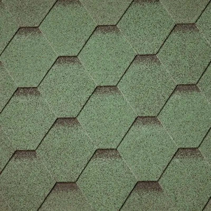 Asian Green Mosaic Asphalt Roofing Shingle