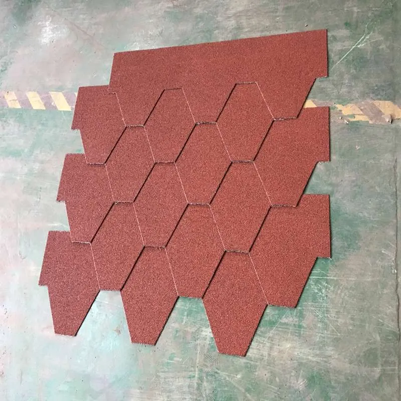 Chinese Red Mosaic Asphalt Roofing Shingle