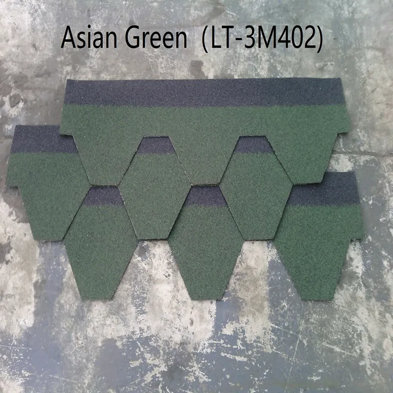 Asian Green Mosaic Asphalt Roofing Shingle