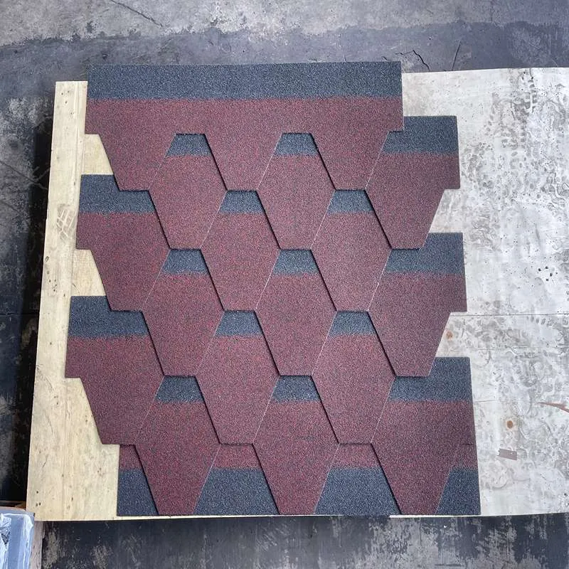 Asian Red Mosaic Asphalt Roofing Shingle