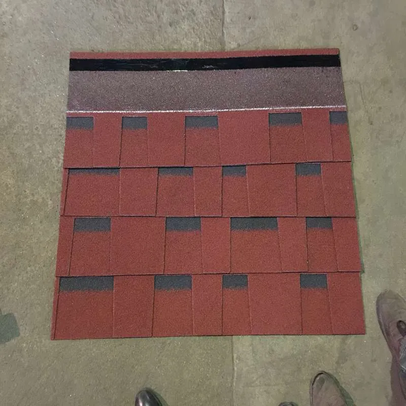 Chinese Red Laminated  Asphalt Roofing Shingles