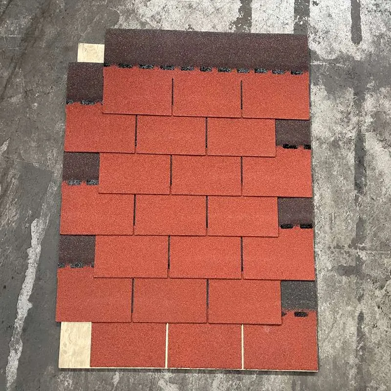 Red 3-Tab Asphalt Roofing Shingle