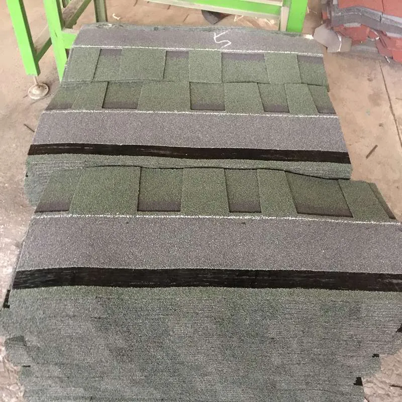 Bardeaux d’asphalte laminés verts pour toiture