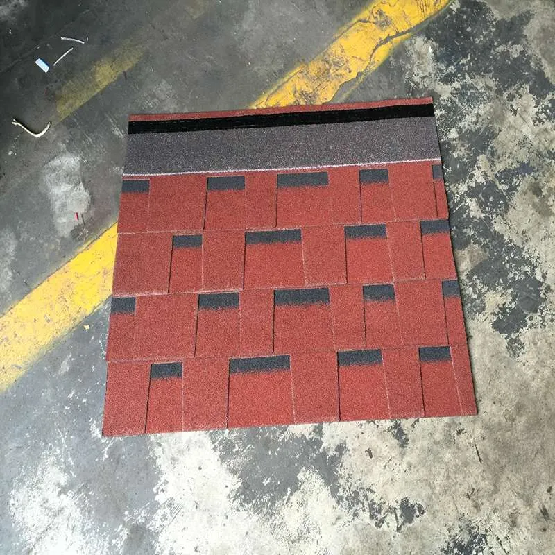 Chinese Red Laminated  Asphalt Roofing Shingles