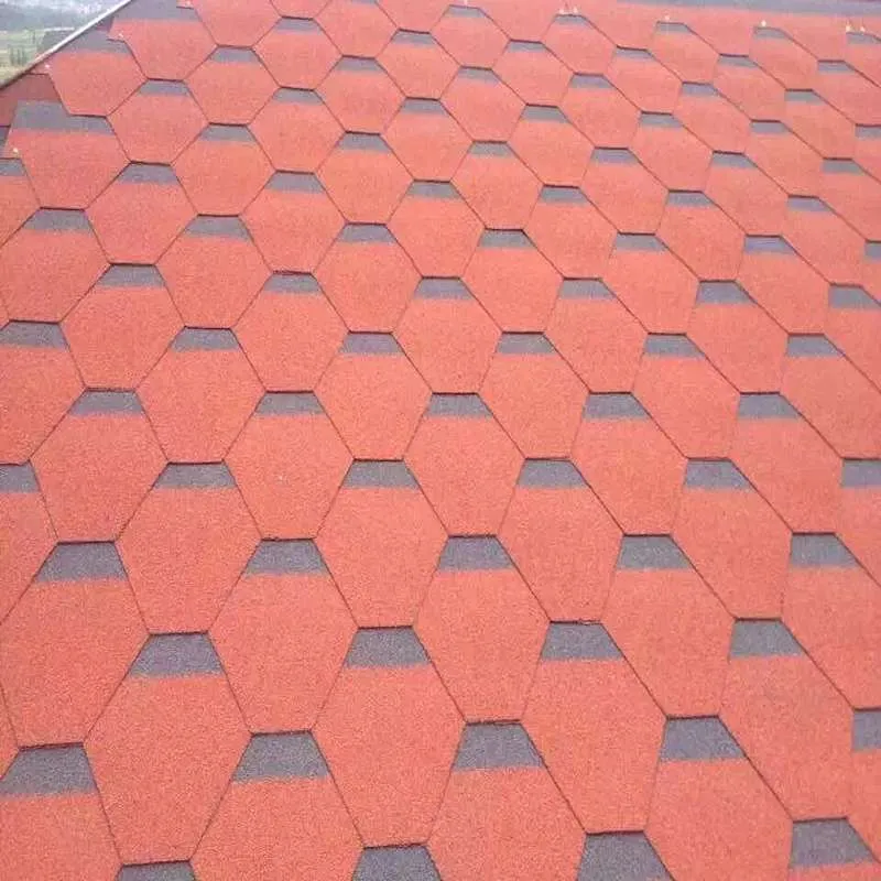 Spanish Red Mosaic Asphalt Roofing Shingle