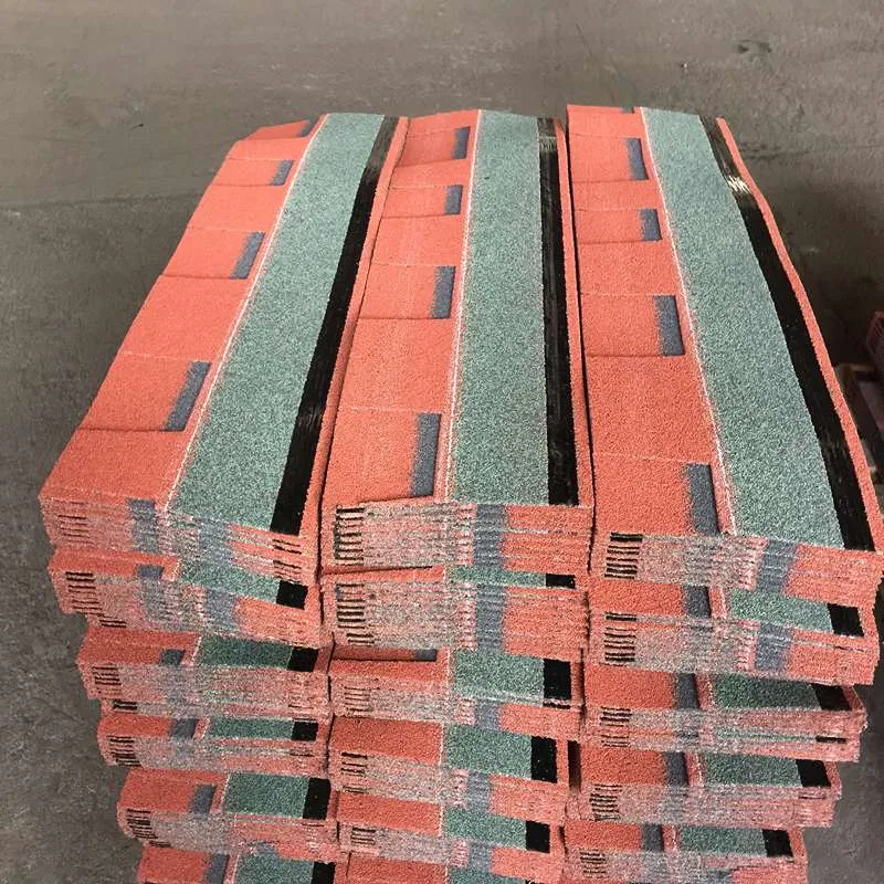 Tejas asfálticas laminadas rojo español para cubierta