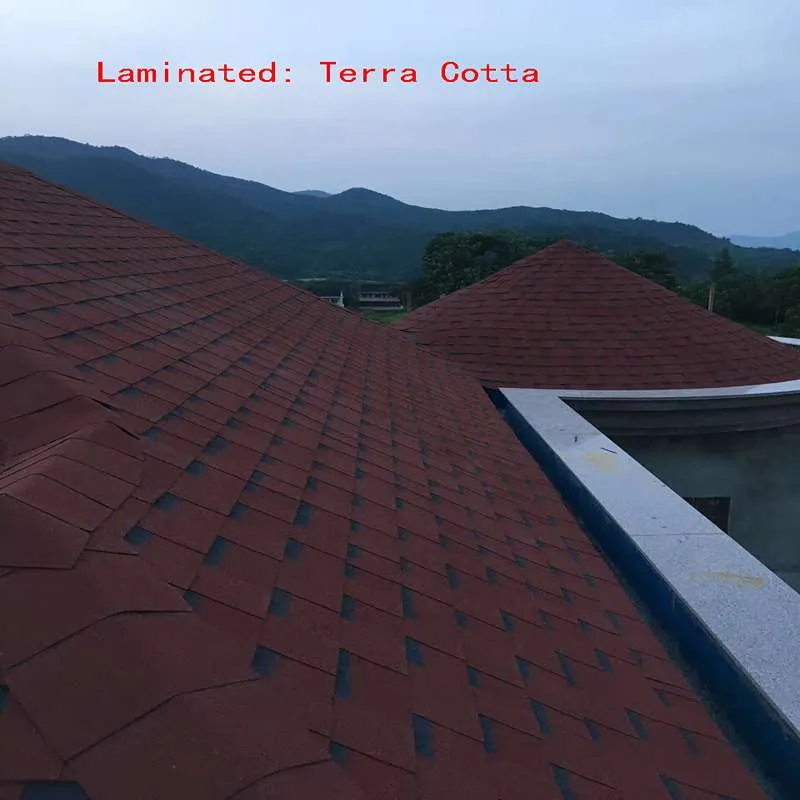 Chinese Red Laminated  Asphalt Roofing Shingles