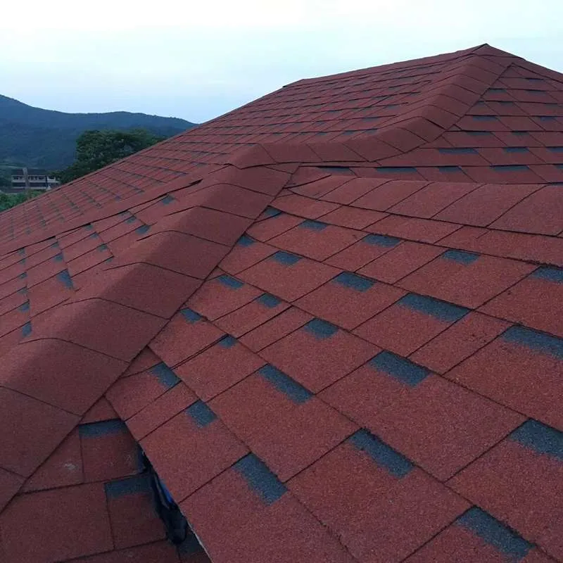 Chinese Red Laminated  Asphalt Roofing Shingles