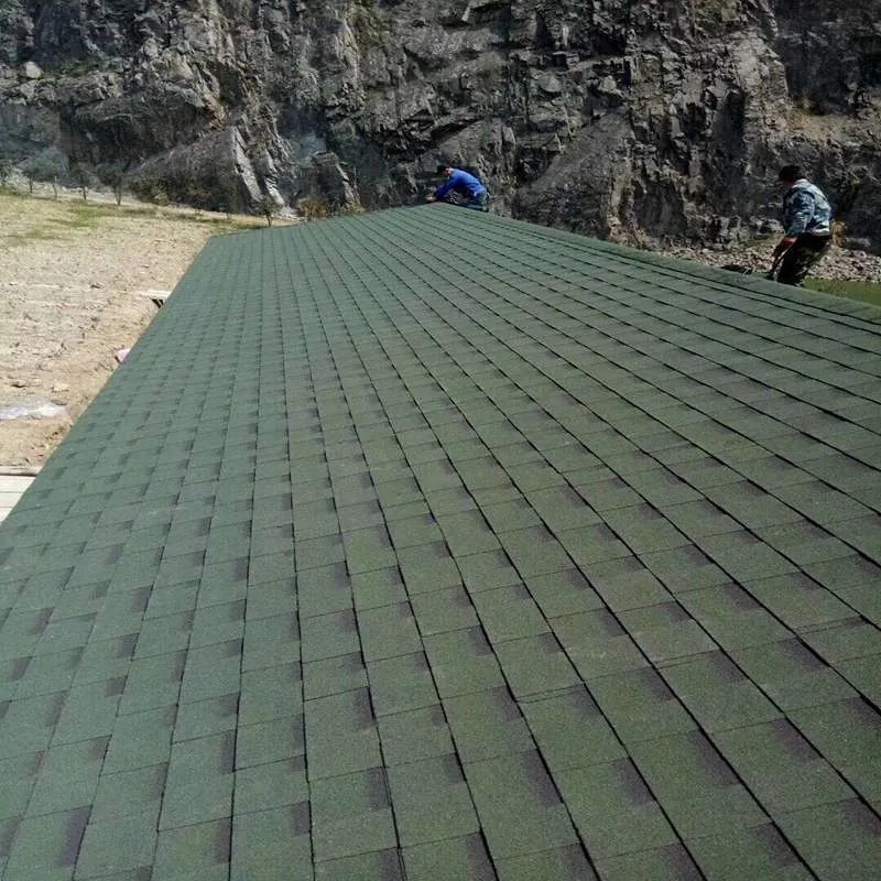 Bardeaux d’asphalte laminés verts pour toiture