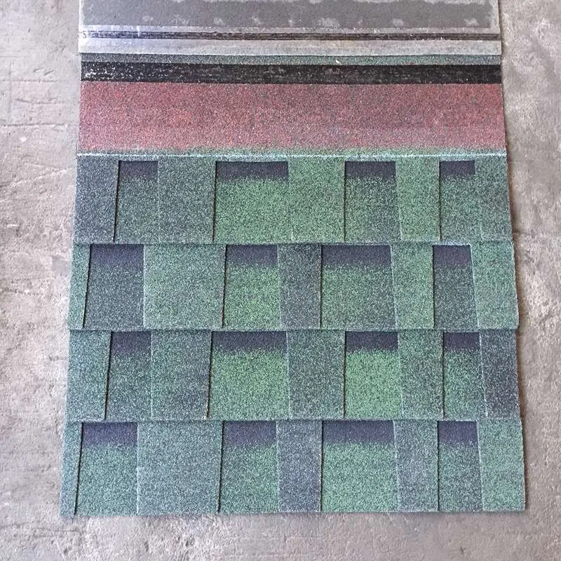 Bardeaux d’asphalte laminés verts pour toiture