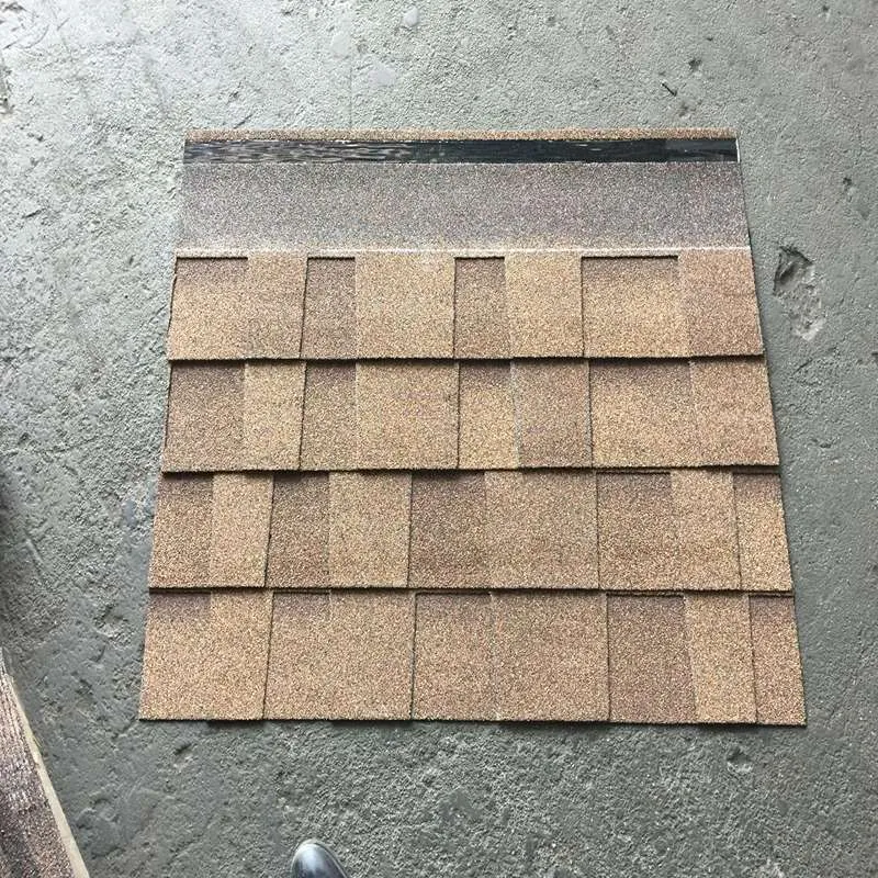 Bardeaux d’asphalte stratifiés beige désert pour toiture