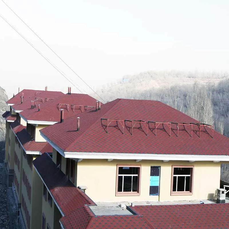 Chinese Red Mosaic Asphalt Roofing Shingle