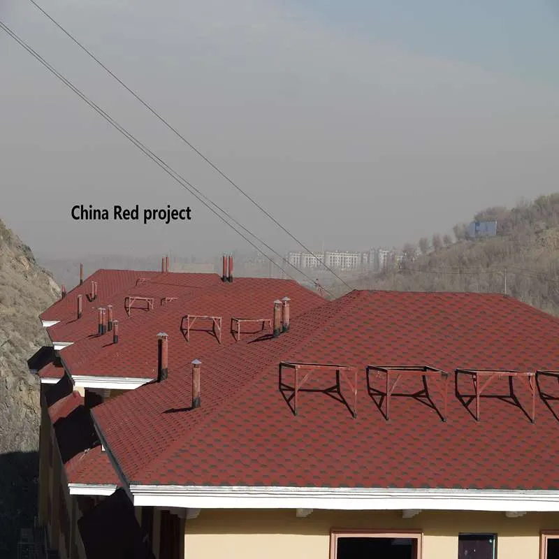Chinese Red Mosaic Asphalt Roofing Shingle