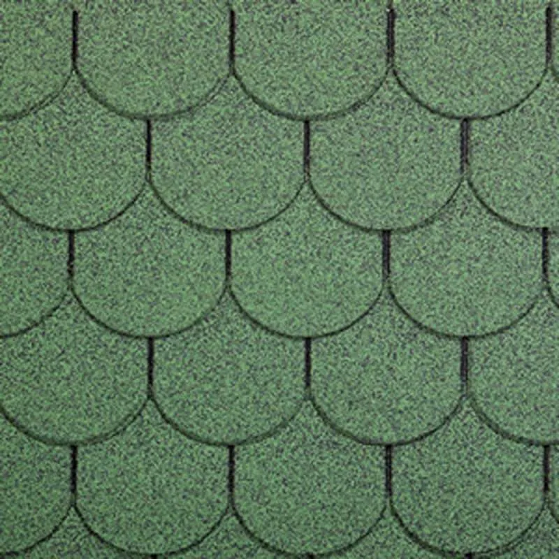 Asian Green Fish Scale  Asphalt Roofing Shingle