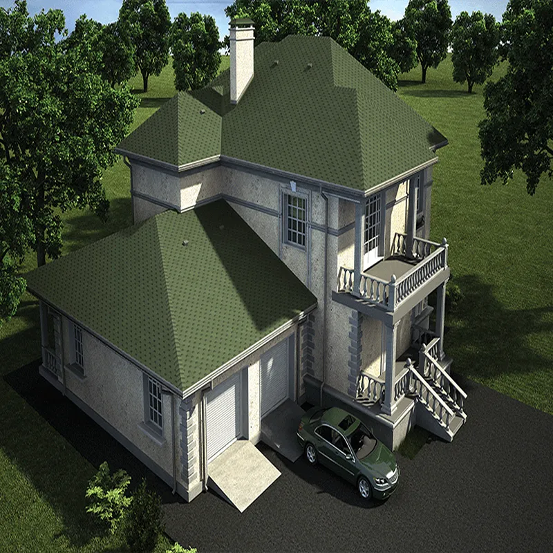 Asian Green Mosaic Asphalt Roofing Shingle