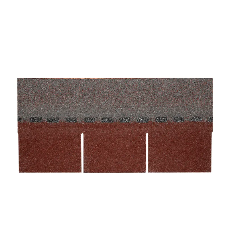 Bardeaux d’asphalte rouge chinois à trois pattes pour toiture