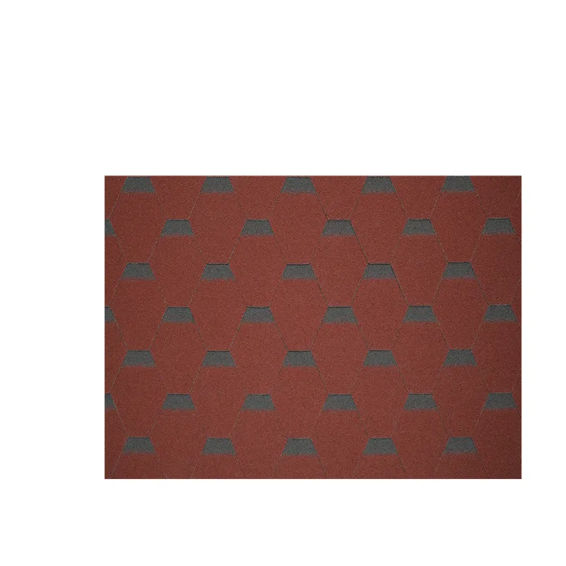 Chinese Red Mosaic Asphalt Roofing Shingle
