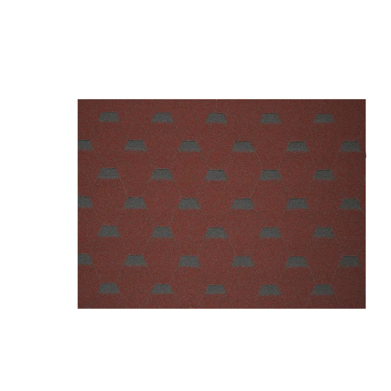 Asian Red Mosaic Asphalt Roofing Shingle