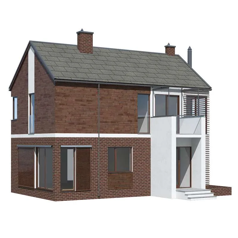 Grey 3-Tab Asphalt Roofing Shingle