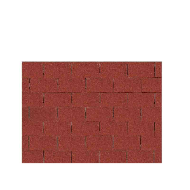 Red 3-Tab Asphalt Roofing Shingle